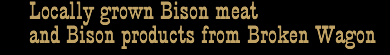 Bison meat and bison products